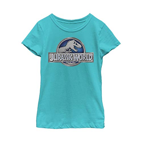 Fifth Sun Little, Big Jurassic World Basic Logo Girls Short Sleeve Tee Shirt