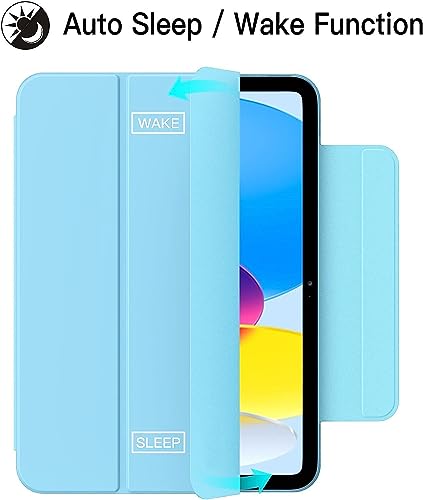 Image of ProElite Case Cover for Apple iPad (A16) 11th /10th Gen (2025 /2022) Cover, Smart Magnetic Case Cover for Apple iPad 11th /10th Generation 2025 /2022, Haze Blue