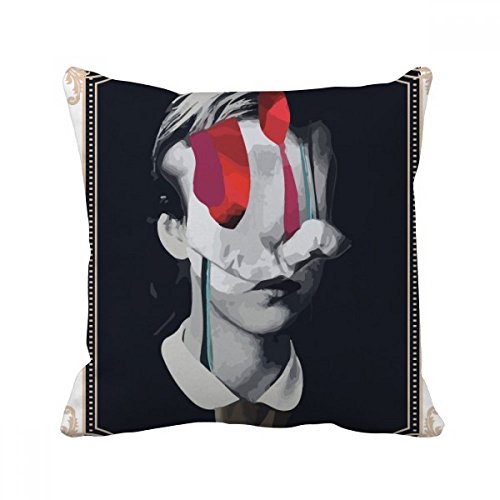 Coussin moderne motif monstre croix angle 40x40cm DIYthinker multicolore