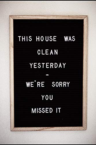 THIS HOUSE WAS CLEAN YESTERDAY, WE'…