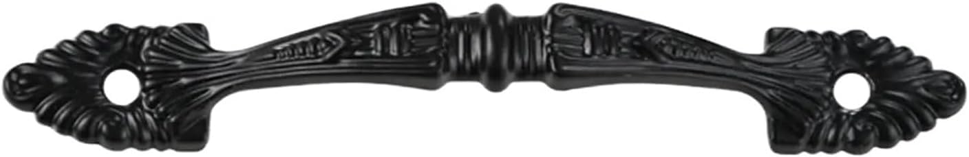 Gkirqvpe Black 9Cm Cabinet Knobs, Pack Of 6 Antique Cabinet Drawer Pull Handles Bronze Black Vintage Zinc Alloy(Black 9Cm)