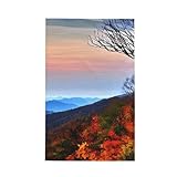 GUOLGP Toalla de cocina con estampado de montañas Blue Ridge, absorbente, de secado rápido, suave, para el hogar, baño, gimnasio, viajes, regalos al aire libre