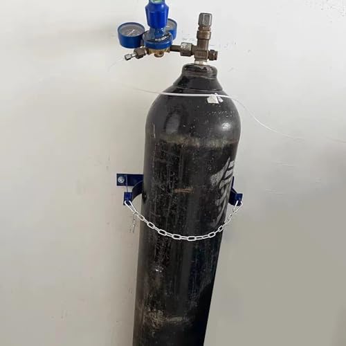 Support mural pour bouteilles d'oxygène 35cm avec chaîne - 2