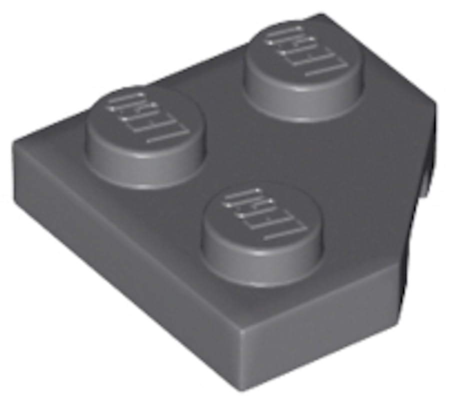 LEGO Wedge, Plate 2 x 2 Cut Corner, Part 26601 (Dark Bluish Gray, 50, Bricks) — image 1
