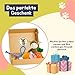 BALLONTE Welpenspielzeug Set 7-teilig für kleine Hunde – Kau- & Quietschspielzeug, Robustes Seilspielzeug, Beschäftigung & Zahnpflege für Welpen – Ungiftige Materialien, Spielzeug gegen Langeweile