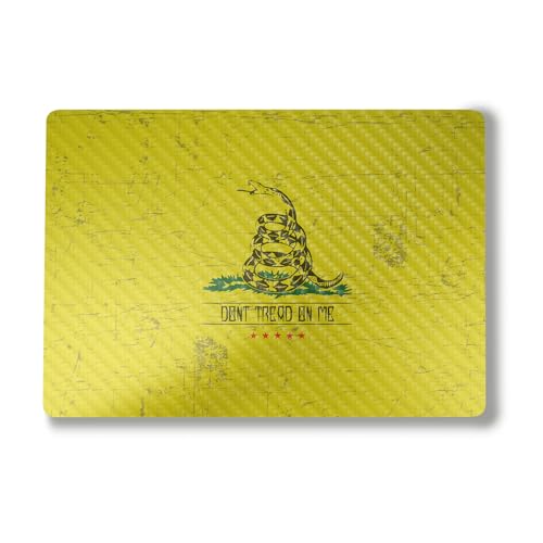 Image of Carbon Fiber Laptop Skin Compatible with Alienware M18 R2 (2024) - Dont Tread - Premium 3M Vinyl Protective Wrap Decal Cover - Easy to Apply | Crafted in The USA by MightySkins