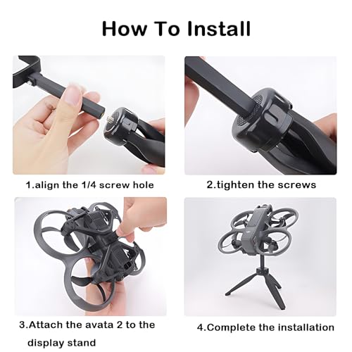 Image of Drone Display Stand for DJI Avata 2,Tripod Desktop Display Stand,Base Holder,Stable Base Mount for DJI Avata 2,FPV Drone Accessories(Tool-Free Installation)