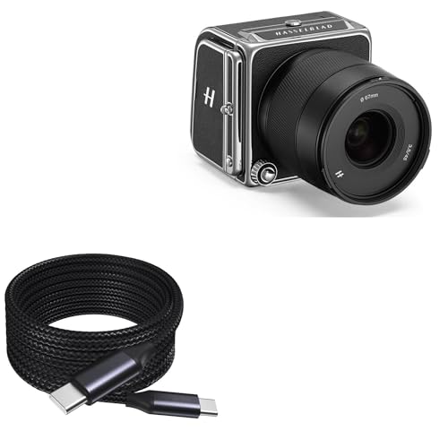 Cable de aleación de nailon para Hasselblad 907X 50C BoxWave trenzado ultrarresistente de 100W
