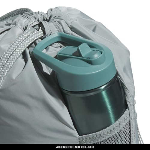 Image of adidas Alliance Sackpack - Drawstring Backpack Small Bag for Men and Women, 3 /Wonder Sage Green /Grey Six, One Size, Alliance Sackpack - Drawstring Backpack Small Bag for Men and Women