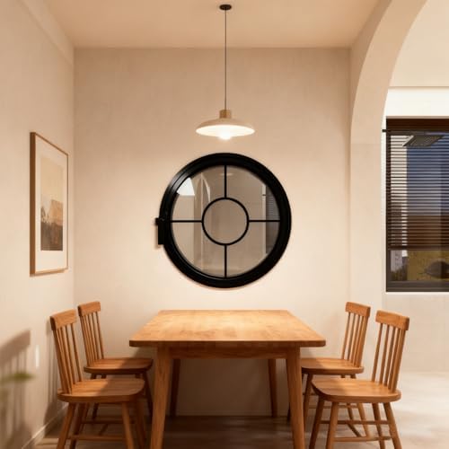 360° Rotating Shed Window with Tempered Glass - Porthole Ventilation Window for RVs, Camping, Bathrooms & Warehouses - 31.5in Handle Design for Easy Use