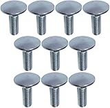 AERZETIX - C49001 - Lot de 10 boulons de carrosserie/charrue à tête ronde à collet carr...