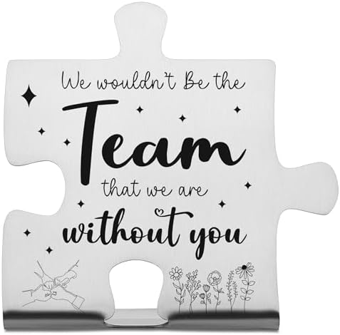Portachiavi In Acciaio Con Scritta 'We Wouldn't Be The Team That We Are Without You', Regalo Ringraziamento - 3