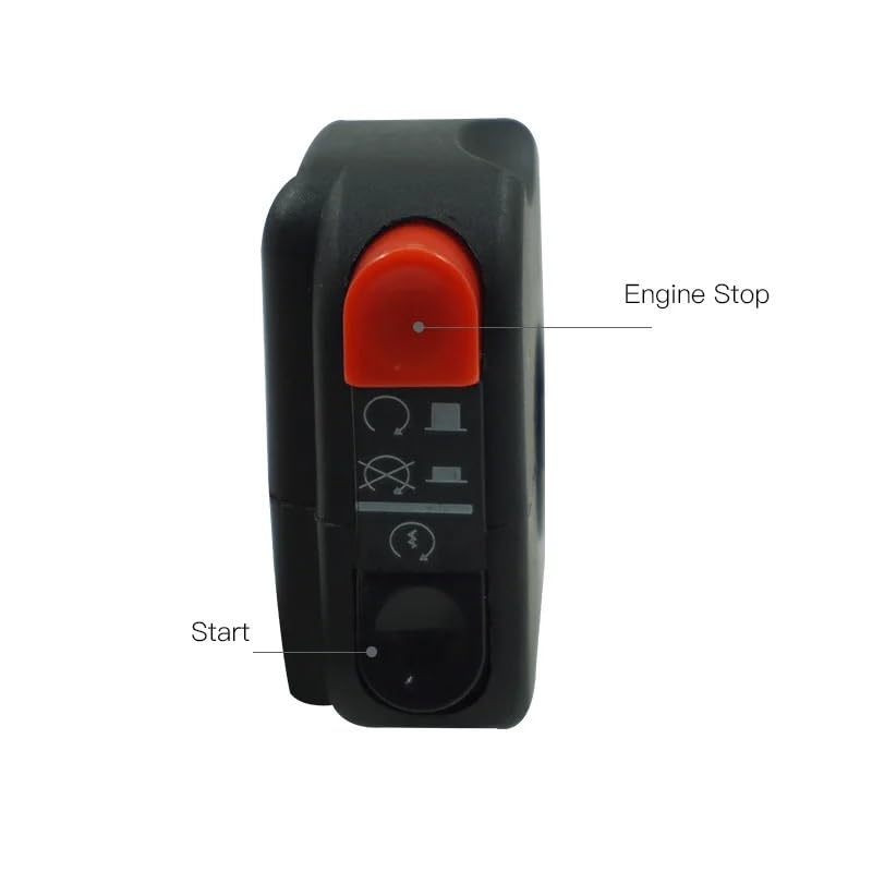 Motociclo Interruttore Gruppo Interruttore Manubrio Faro Avvisatore Di Sorpasso Faro Avvisatore Acustico Pulsante Luminoso Adatto Per Yamaha(Whole set)