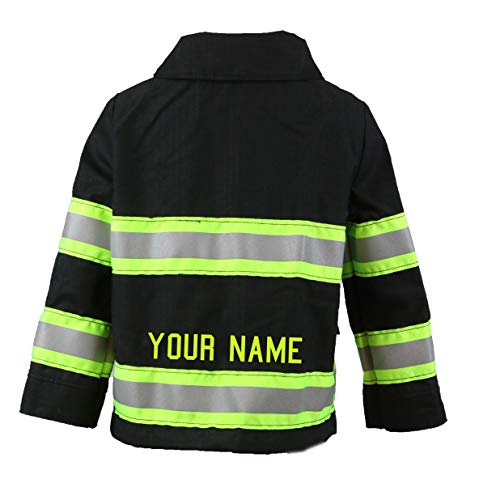 Firefighter Personalized Black Toddler Jacket3
