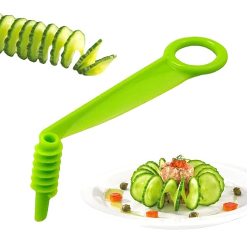 Cucumber Spiral Climate - Schannual Spiral Slicer | Spiral Potato Cutter Tool | Creative Kitchen Spiral Slicer Gadget | Spiraliser for Fruit Kitchen Tool for Onions, Radishes