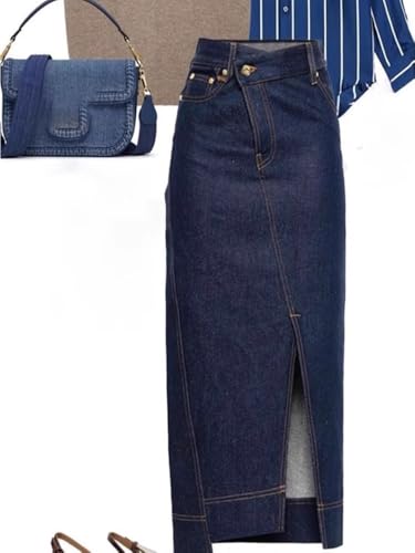 LIXINGHEITANG Womens lightclimbed Style Denim Skirt2