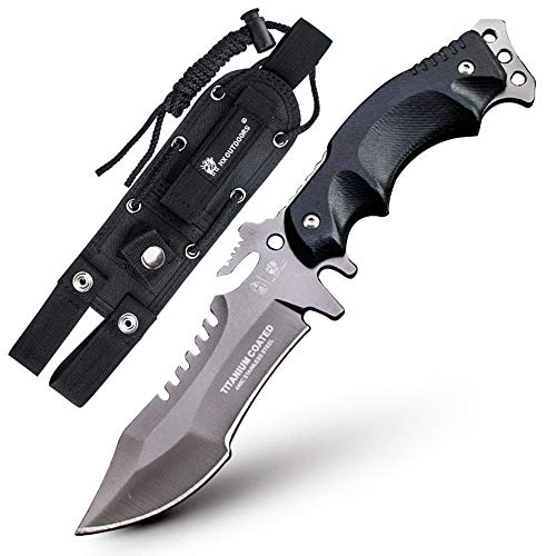 HX OUTDOORS Army Survival Knife Outdoor Tool High Hardness Small Straight Knives Essential for Camping Hiking Tools (D123)