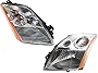 Garage-Pro Headlight Assembly Compatible with 2007-2009 Nissan Sentra, Set of 2, Driver and Passenger Side