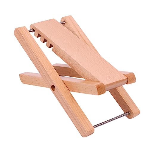 WHAMVOX Djustable Wooden Foot Rest Portable Guitar Stool 4 Gear Height Guitar Accessory for Players