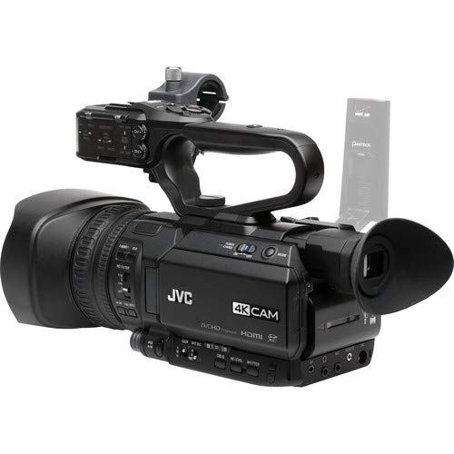 Jvc Gy-Hm250 Uhd 4K Streaming Camcorder W/ 64Gb Memory Card, Hdmi Cable, Case, Led Light, Cleaning Kit And More. Professional Bundle #TOP2