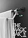 Bathroom Towel Rack Extender, The Magic Bar, Doubles Your Towel Space Fits Almost Any Towel Bar or Shower Walls, No Tools Required, Expands from 14.5 to 25.5 Inches, Chrome