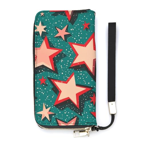 Portefeuille long fin Atomic Stars blanc pour éliminer le désordre de vos cartes