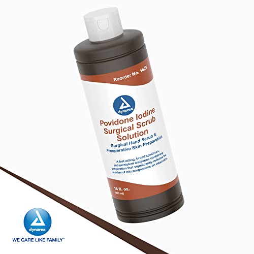 Dynarex Povidone Iodine Scrub Solution 16 Oz #TOP5
