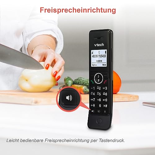 VTech MS3050 DECT Schnurloses Telefon mit Anrufbeantworter, Anrufersperre, Anrufererkennung/Anklopffunktion, Freisprecheinrichtung, Lautstärke-Booster/Verstärker, hintergrundbeleuchtetem Display