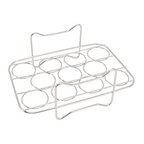 Jiawu Eier-Dampfgarer-Gestell, Eier-Kochgestell, Mehrzweck-Eier-Dämpfgestell-Untersetzer, Kochen von 11 Eiern, Passend für Food Heißluftfritteuse, Schnellkochtopf