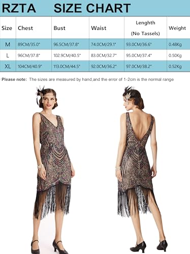 Image of Women Flapper Dresses 1920s V Neck Beaded Fringed Great Gatsby Club & Night Out Dresses
