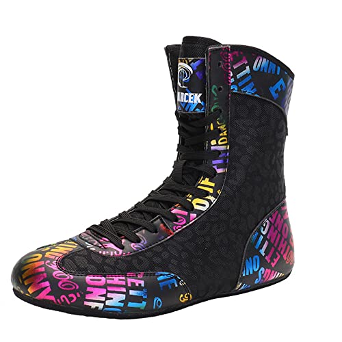 Zapatos De Boxeo para Hombre Y Mujer, Zapatos De Lucha Ligeros Y Transpirables, Botas De Boxeo para Culturismo,A,39 EU