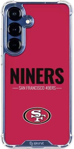 Skinit Clear Phone Case Compatible with Galaxy S25 - Officially Licensed NFL San Francisco 49ers Retro Logo Design