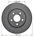 Goodyear Brakes PRK47708F | Front Brake Kit with Pair (2) of AntiOx Coated Brake Rotors and Ceramic Brake Pads fits Chevrolet HHR 10-08, Malibu 12-04; Pontiac G6 10-05; Saturn Aura 09-07, Ion 07-04