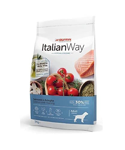 Italian Way per Cane Adult Medium Maxi Hypoallergenic con Salmone e Aringhe da 3 kg