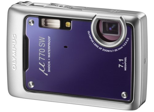 Amazon | OLYMPUS 防水デジタルカメラ μ770SW (ミュー) ディープブルー