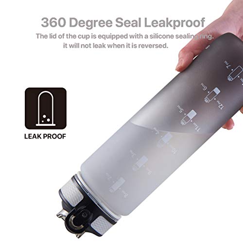 Bouteille d'eau EYQ 950 ml grande gourde réutilisable sans BPA