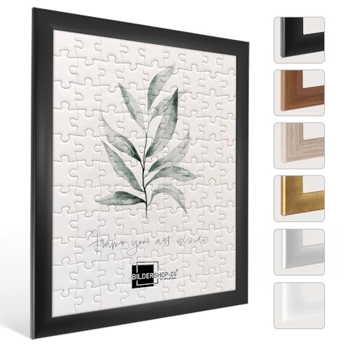 Bilderrahmen für Puzzle ca. 200-500 Teile 31X44cm Schwarz (matt) ANTIREFLEX*
