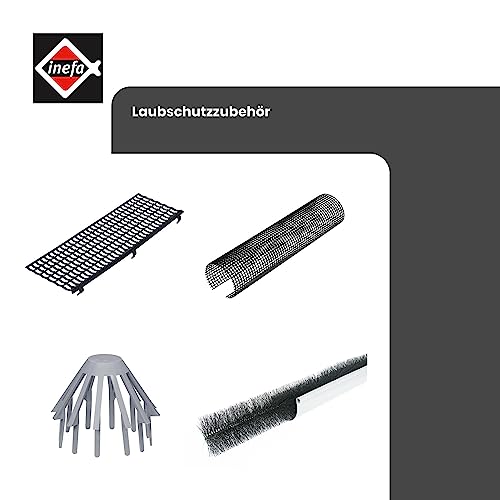 Dachrinnenschutz INEFA Laubschutzgitter aus PVC für Dachrinnen