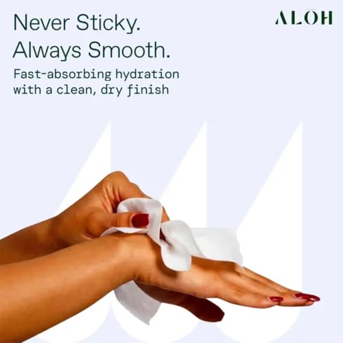 Image of ALŌH Lavender Rosewood + Aloe Hand Sanitizer Wipes, Travel Size