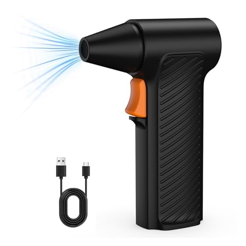 DIGNIFE Ventilador, Secador de Pelo de Mano de 110.000 RPM, ultrarrápido, Recargable por USB, con Ventilador de conducto