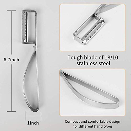 Happy Kit 2 Piece Tomato Peeler And Potato Peeler With Ergonomic Handle Design For Vegetables, Soft Skin Fruits, Tomatoes, Cucumbers, Apples, Mangoes #TOP5