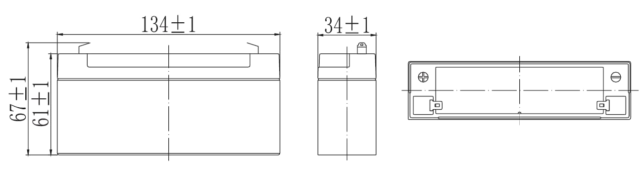 Batteria Piombo Ermetica Tecnid 4V 4.5Ah - Per Allarmi, Videosorveglianza, UPS E Domotica - Foto 4