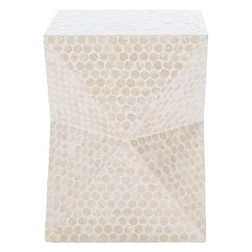 Fully Assembled White Accent Table