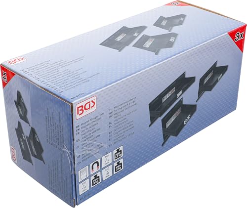 Miniatura 6 de Bgs 67150 Juego De Estantes Magnéticos 150 210 310 Mm 3 Piezas