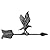 Whitehall Products 68 Accent Eagle Weathervane, 24-Inch, Black