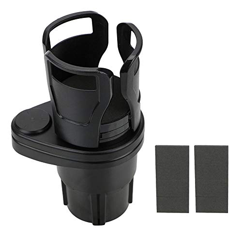 Janememory Car Cup Holder, Multifunctional Cup Holder, 360°Rotating Adjustable Car Cup Holder, Coffee Drinks Bottles Storage Rack for Car Black