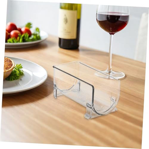 Organizador apilable para vino de plástico 2 piezas miniatura 6