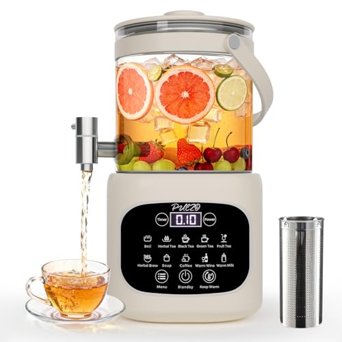 PULZO 3L Electric Kettle with Tap & Tea Infuser, Multi-functional Glass Beverage Dispenser, 6/24H Keep Warm, Temperature Control, Power Adjustment, Portable Beverage Machine for Indoor Outdoor - image 1