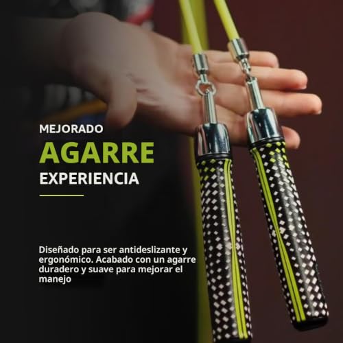 Cuerda de saltar con peso de 1/4 libras Hererope para entrenar cardio en el parque o en casa 2