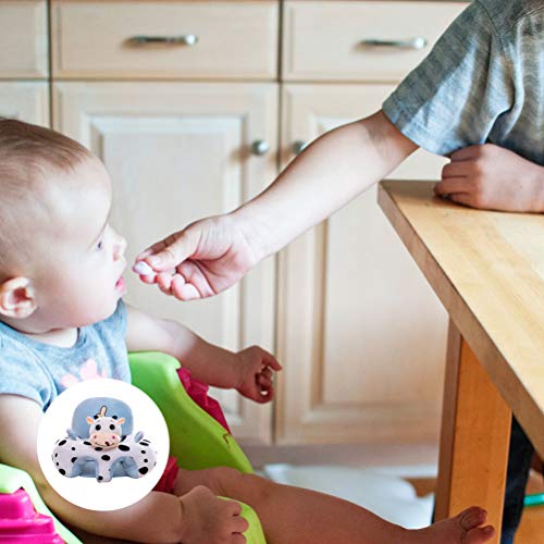 TOYANDONA Cadeira infantil sentada com animais e vacas, sofá seguro com suporte para bebês, sofá con